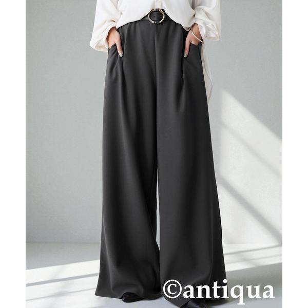 ZOZO問い合わせ番号:100415062ショップ:antiqua，アンティカブランド:antiqua，アンティカ商品名:裏起毛 ジョーゼット ワイドパンツカテゴリ:パンツ>その他パンツブランド品番:PY-00820素材:ポリエステル...