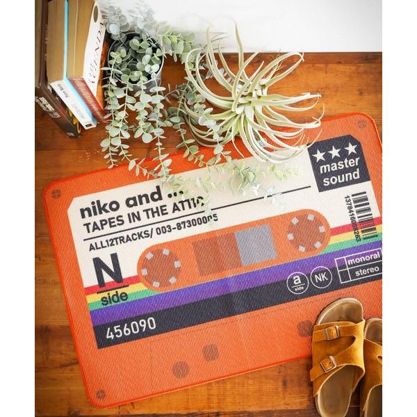 ZOZO問い合わせ番号:100448328ショップ:niko and...，ニコアンドブランド:niko and...，ニコアンド商品名:カセットテープマットカテゴリ:インテリア&gt;ラグ/マットブランド品番:591340素材:ポリエステ...