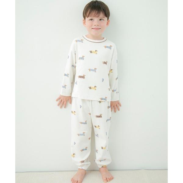 『タイムセール実施中』ZOZO問い合わせ番号:100481460ショップ:gelato pique，ジェラート　ピケブランド:gelato pique，ジェラートピケ商品名:【KIDS】ダックスフンド柄ロングパンツカテゴリ:ルームウェア&g...