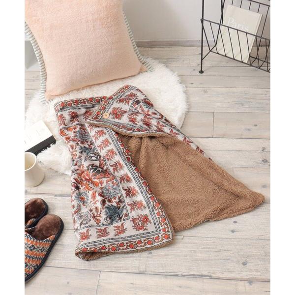 『セール実施中』ZOZO問い合わせ番号:100482383ショップ:Lbc with Life，エルビーシー ウィズライフブランド:LBC，エルビーシー商品名:ブランケットブルームブロックプリントカテゴリ:インテリア>インテリア雑貨ブ...