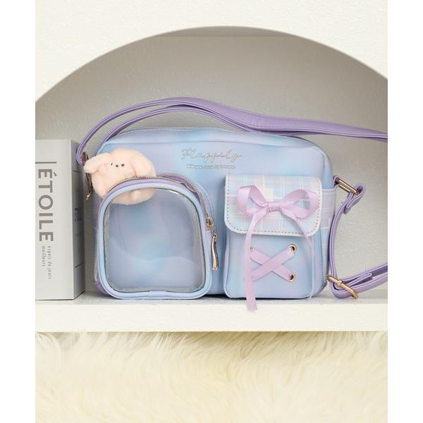 ZOZO問い合わせ番号:100492274ショップ:FUNALIVE，ファンアライブブランド:FUNALIVE，ファンアライブ商品名:Coboca+合皮グラデチェック2PぷくぴとSD kidsカテゴリ:バッグ>ショルダーバッグブランド...