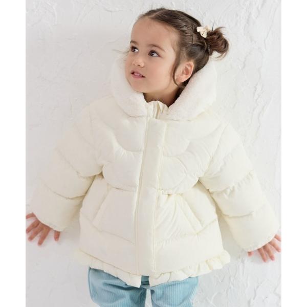 ZOZO問い合わせ番号:100524011ショップ:moimoln，モイモルンブランド:moimoln，モイモルン商品名:ボエットフリルダウンジャケットカテゴリ:ジャケット/アウター>ダウンジャケット/コートブランド品番:M254DM...