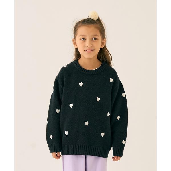 『セール実施中』ZOZO問い合わせ番号:100524149ショップ:petit main，プティマインブランド:minimal，ミニマル商品名:ハート刺しゅうニットカテゴリ:トップス>ニット/セーターブランド品番:4354253素材:...