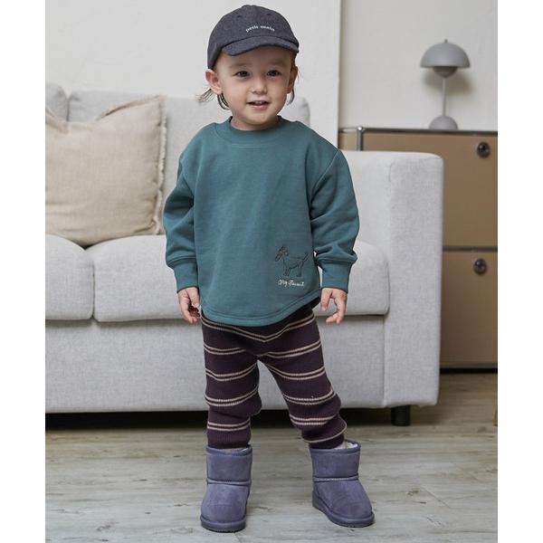 ZOZO問い合わせ番号:100524152ショップ:petit main，プティマインブランド:petit main，プティマイン商品名:【ウォッシャブル】マルチボーダーニットレギパンカテゴリ:パンツ>その他パンツブランド品番:955...