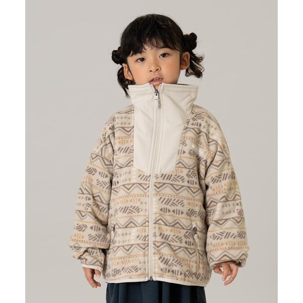 『セール実施中』ZOZO問い合わせ番号:100555163ショップ:petit main，プティマインブランド:and D. petit main，アンドディープティマイン商品名:【Columbia】総柄フルジップフリースカテゴリ:ジャケッ...