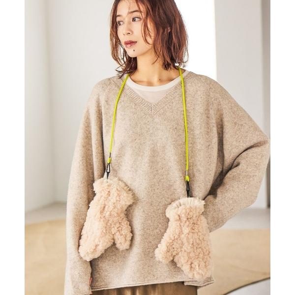 『セール実施中』ZOZO問い合わせ番号:100555270ショップ:studio CLIP，スタディオクリップブランド:studio CLIP，スタディオクリップ商品名:紐付きボアミトングローブカテゴリ:ファッション雑貨>手袋ブランド...