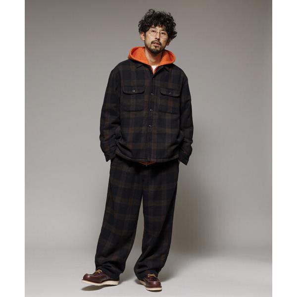 『タイムセール実施中』ZOZO問い合わせ番号:100617055ショップ:FREAK'S STORE，フリークスストアブランド:FREAK'S STORE，フリークスストア商品名:ワイドシルエット ウォッシュド フランネル トラウザーズ /...