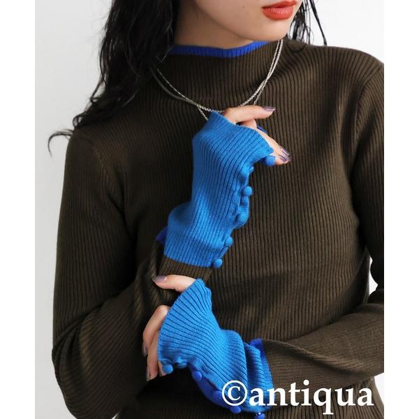 ZOZO問い合わせ番号:100618075ショップ:antiqua，アンティカブランド:antiqua，アンティカ商品名:配色リブニット トップスカテゴリ:トップス>ニット/セーターブランド品番:ESA-00231素材:レーヨン48%...