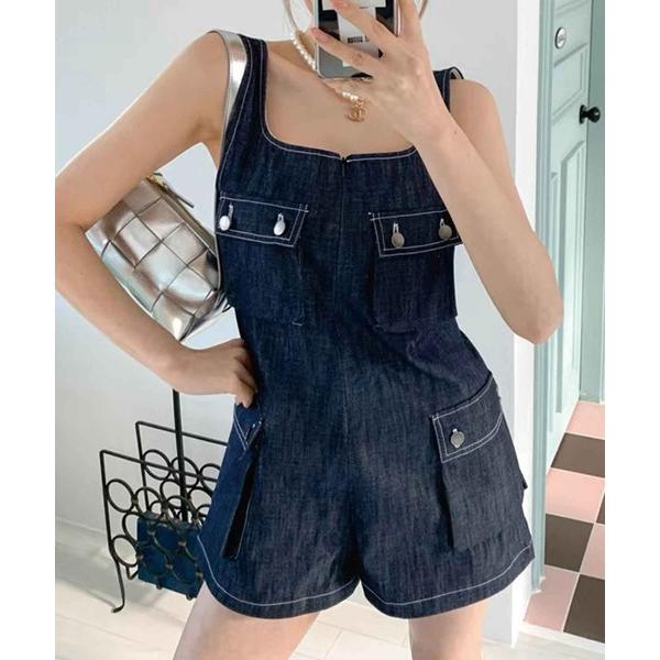 『セール実施中』参考価格：7，590円発売時期：2023年06月コンディション：C（やや使用感あり）使用感があり、やや気になる傷や汚れがあるアイテム全体的：保管上のにおいがします。参考商品名：ポケット付ショートオールインワン参考品番：SDY...