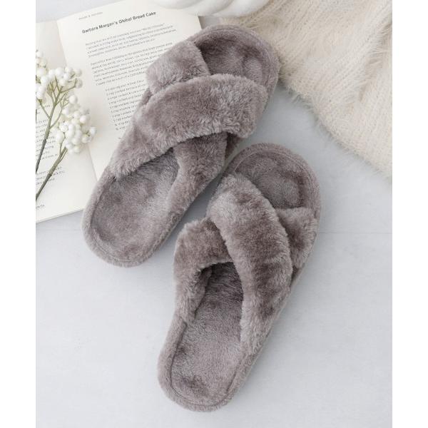 ZOZO問い合わせ番号:100652076ショップ:tu-hacci，ツーハッチブランド:tu-hacci，ツーハッチ商品名:ファー付きバランスウォーカーカテゴリ:インテリア>ルームシューズ/スリッパブランド品番:o8素材:表生地：ポ...