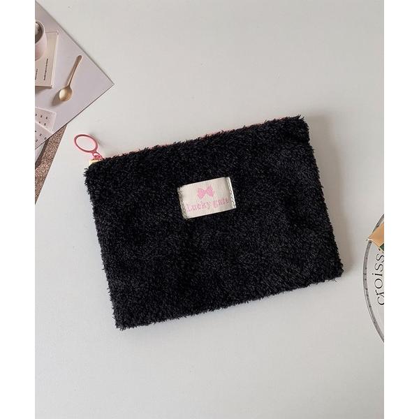 『タイムセール実施中』ZOZO問い合わせ番号:100653133ショップ:Auntie Rosa，アンティローザブランド:LYEON，リヨン，Auntie Rosa，アンティローザ商品名:ふわふわパイルスクエアポーチ/マルチポーチ/化粧ポー...