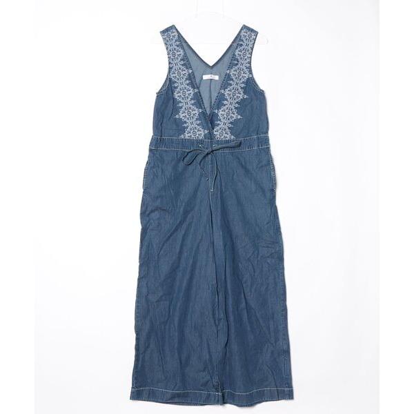 『セール実施中』参考価格：8，690円発売時期：2017年03月コンディション：B（目立つ使用感なし）使用感が少ない、または気にならないアイテム全体的：色あせ参考商品名：クロス刺繍デニムサロペット参考品番：LA75-24F501ZOZO問い...