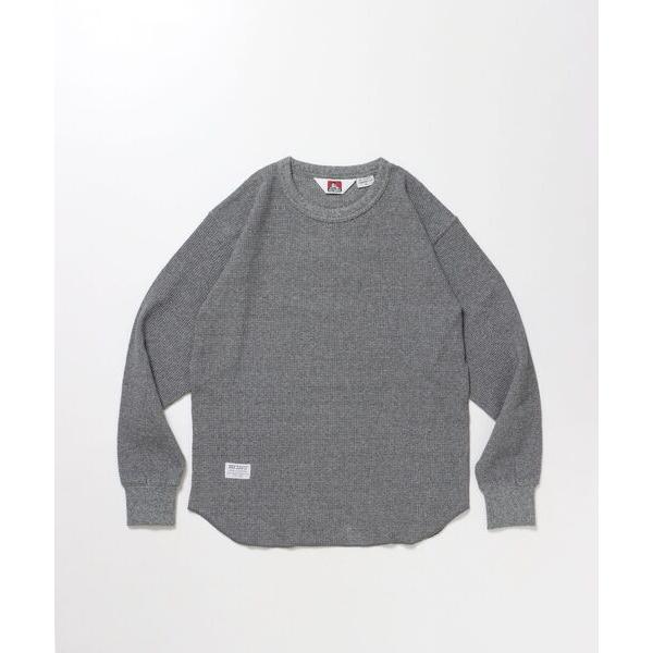 tシャツ 「BEN DAVIS（ベンデイビス）」WAFFLE L/S CREW / ビッグシルエット ワッフル クルーネック 長袖 レイヤード メンズ レディース