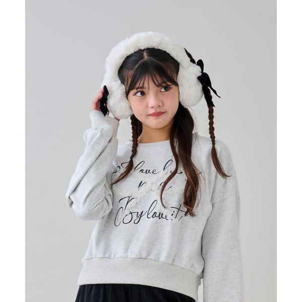 『セール実施中』ZOZO問い合わせ番号:100684818ショップ:NARUMIYA ONLINE，ナルミヤ オンラインブランド:by LOVEiT，バイラビット商品名:チュールリボンプルオーバーカテゴリ:トップス>スウェットブランド...