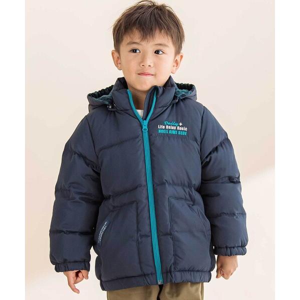 ZOZO問い合わせ番号:100684996ショップ:BEBE ONLINE STORE，ベベ オンラインストアブランド:Noeil aime BeBe，ノイユエイムベベ商品名:取り外せるフード付きタフタダウンジャケットカテゴリ:ジャケット/...