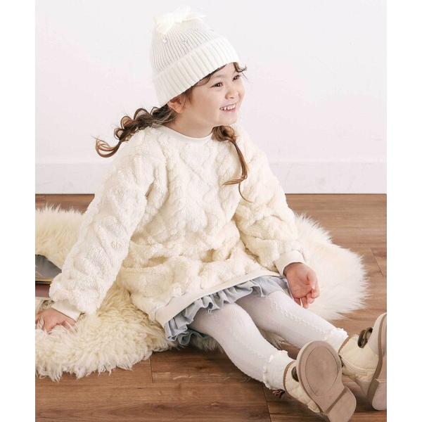 ZOZO問い合わせ番号:100685058ショップ:BEBE ONLINE STORE，ベベ オンラインストアブランド:SLAP SLIP，スラップスリップ商品名:【お揃い】天使の羽もこもこケーブルボアワンピース(80~130cm)カテゴリ...