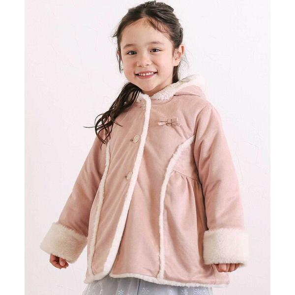 ZOZO問い合わせ番号:100685061ショップ:BEBE ONLINE STORE，ベベ オンラインストアブランド:SLAP SLIP，スラップスリップ商品名:リボン+チャームプリンセスラインムートンコート(90~130cm)カテゴリ:...