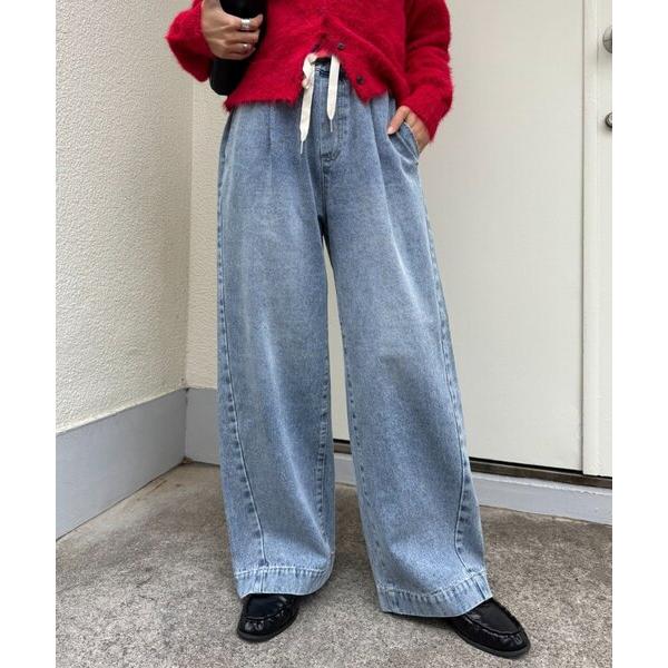 ZOZO問い合わせ番号:100685694ショップ:CIAOPANIC TYPY，チャオパニックティピーブランド:CIAOPANIC TYPY，チャオパニックティピー商品名:【5サイズ展開/低身長・高身長対応】デイリーイージーワイドデニムカ...