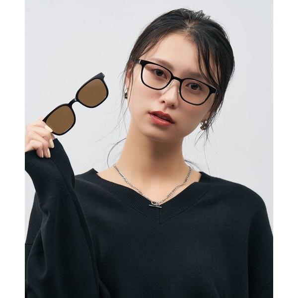 ZOZO問い合わせ番号:100686303ショップ:Zoff，ゾフブランド:Zoff，ゾフ商品名:【MARWコラボ】Zoff｜MARW UNITED ARROWS [ マルゥ ユナイテッドアローズ  ]ウェリントン型 2way メガネ サン...