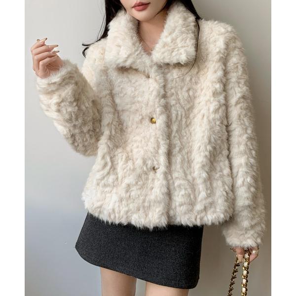 『タイムセール実施中』ZOZO問い合わせ番号:100686387ショップ:DIAVEL，ディアベルブランド:Achic，アシック，DIAVEL，ディアベル商品名:ファーショートスタンドジャケットカテゴリ:ジャケット/アウター>ブルゾン...