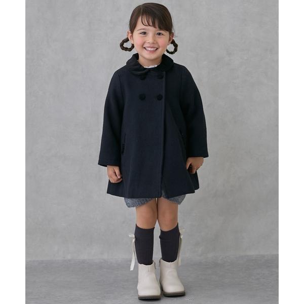 『セール実施中』ZOZO問い合わせ番号:100689079ショップ:petit main，プティマインブランド:petit main，プティマイン商品名:【リンク】ダブルブレストコートカテゴリ:ジャケット/アウター>その他アウターブラ...