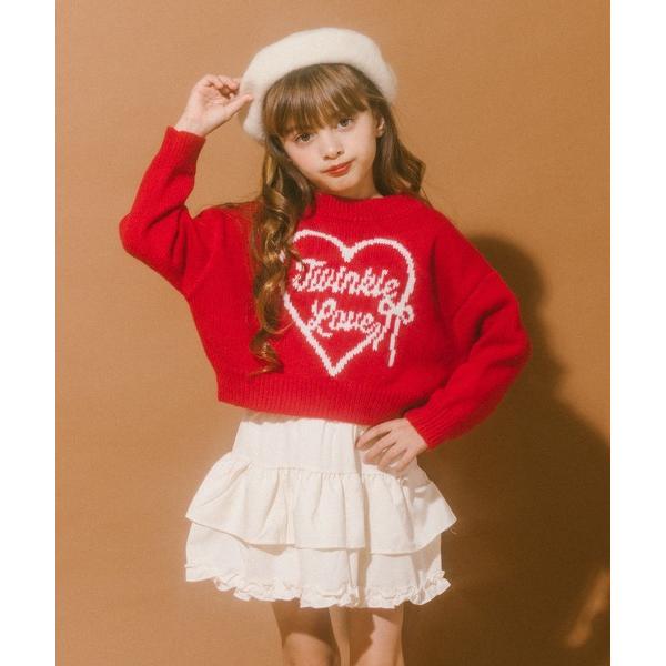 ZOZO問い合わせ番号:100689112ショップ:moredays store，モアデイズ・ストアブランド:URBAN CHERRY，アーバンチェリー商品名:【軽量なのに暖かい””かるポカ””素材】ハートラッピングリボンニットカテゴリ:ト...