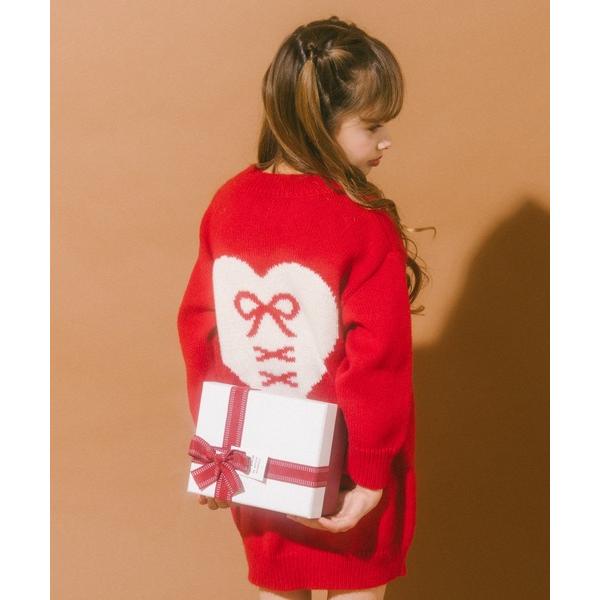 ZOZO問い合わせ番号:100689113ショップ:moredays store，モアデイズ・ストアブランド:URBAN CHERRY，アーバンチェリー商品名:【軽量なのに暖かい””かるポカ””素材】バックレースアップハートデザインニットワ...