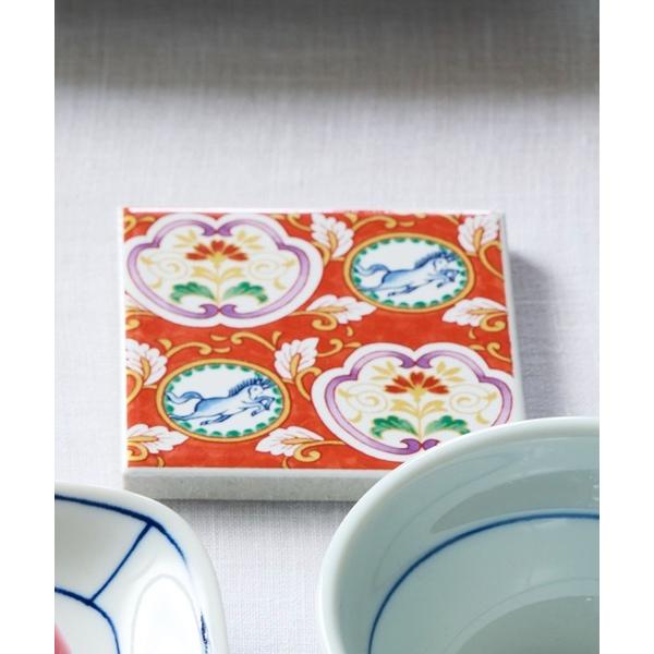 ZOZO問い合わせ番号:100720060ショップ:LAKOLE，ラコレブランド:LAKOLE，ラコレ商品名:古伊万里風タイルコースター / 607565カテゴリ:食器/キッチン>ランチョンマット/テーブルウェアブランド品番:6075...