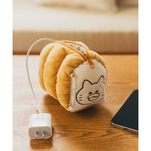 『セール実施中』ZOZO問い合わせ番号:100720074ショップ:studio CLIP，スタディオクリップブランド:studio CLIP，スタディオクリップ商品名:ふわふわ食パンポーチ[ノラネコぐんだんコラボ]カテゴリ:財布/小物&g...