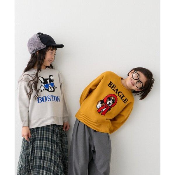 ZOZO問い合わせ番号:100722033ショップ:CIAOPANIC TYPY，チャオパニックティピーブランド:CIAOPANIC TYPY，チャオパニックティピー商品名:【KIDS】【ジュニアサイズあり】犬ジャガードニット(OSORO)...