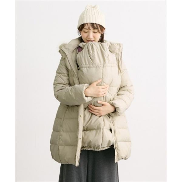 ZOZO問い合わせ番号:100722261ショップ:nissen，ニッセンブランド:QUNTSTYLE，キュントスタイル商品名:【産前・産後】あったかダウン　5WAYママコート＋くま耳付ケープ２点セットカテゴリ:ママ＆ベビー>マタニテ...