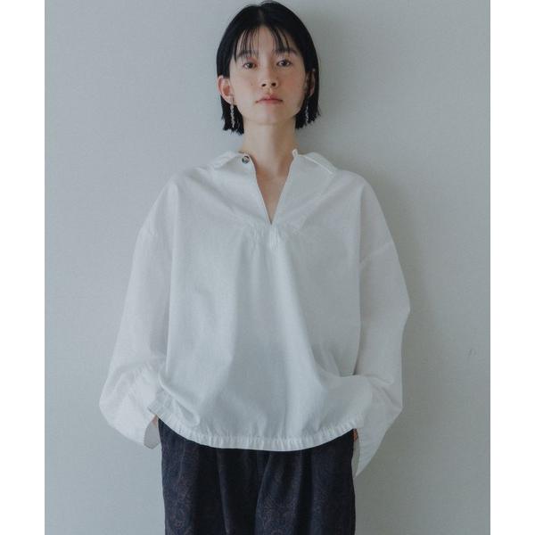 ブラウス シャツ 「D.M.G / ディーエムジー」 ポプリン スキッパーシャツ レディース