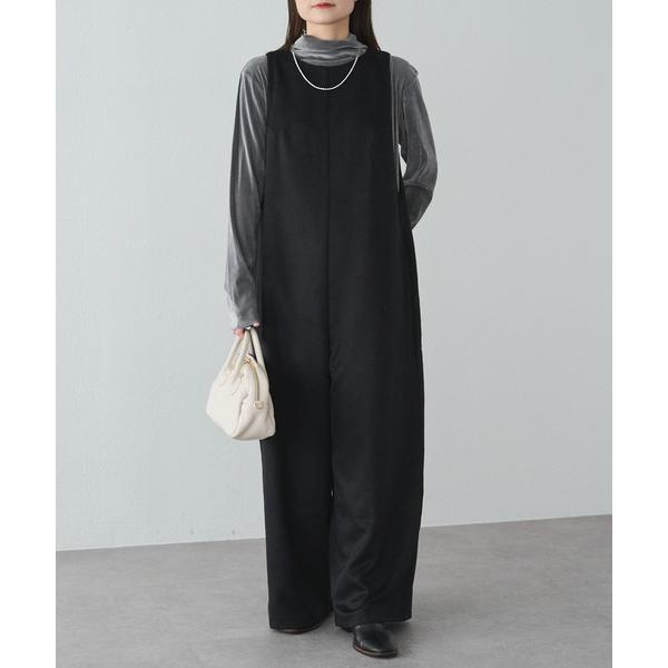 『セール実施中』ZOZO問い合わせ番号:100723210ショップ:PUAL CE CIN，ピュアルセシンブランド:PUAL CE CIN，ピュアルセシン商品名:ウール混リバーオールインワンカテゴリ:オールインワン・サロペット>つなぎ...