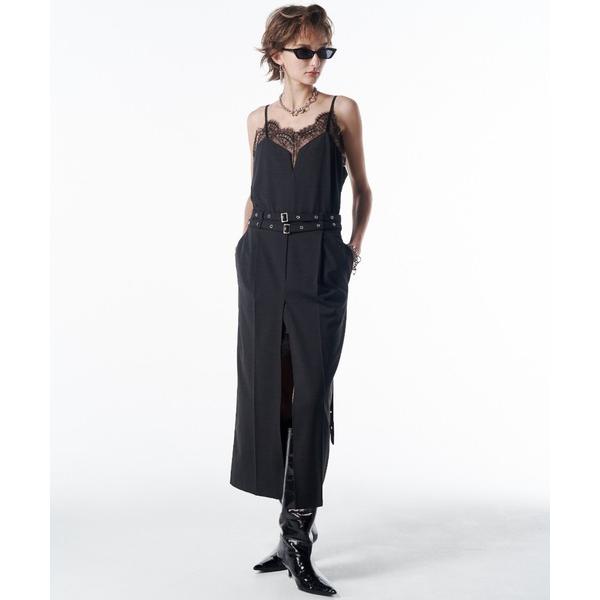 ZOZO問い合わせ番号:100724111ショップ:JOSE MOON，ジョゼムーンブランド:JOSE MOON，ジョゼムーン商品名:LACE TRIM WOOL DRESS/レーストリムウールドレスカテゴリ:ワンピース/ドレス>ドレ...