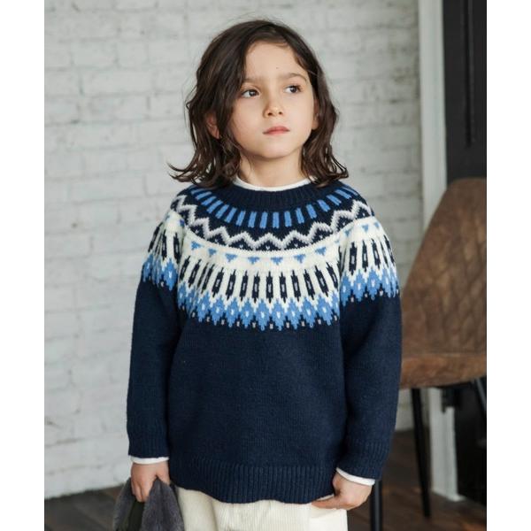 ZOZO問い合わせ番号:100754596ショップ:branshes，ブランシェスブランド:branshes，ブランシェス商品名:【マシンウォッシャブル】幾何学柄ニットカテゴリ:トップス>ニット/セーターブランド品番:11-5403-...