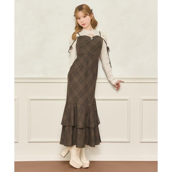 ZOZO問い合わせ番号:100755035ショップ:apres jour，アプレジュールブランド:apres jour，アプレジュール商品名:デザインティアードキャミワンピースカテゴリ:ワンピース/ドレス>ワンピースブランド品番:62...