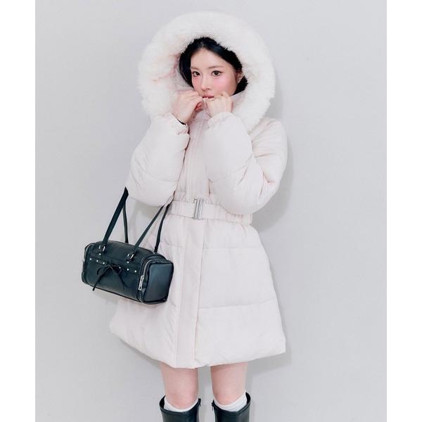 『タイムセール実施中』ZOZO問い合わせ番号:100786334ショップ:OLIVE des OLIVE，オリーブ デ オリーブブランド:OLIVE des OLIVE，オリーブデオリーブ商品名:ウエストベルト付き中綿コートカテゴリ:ジャケ...