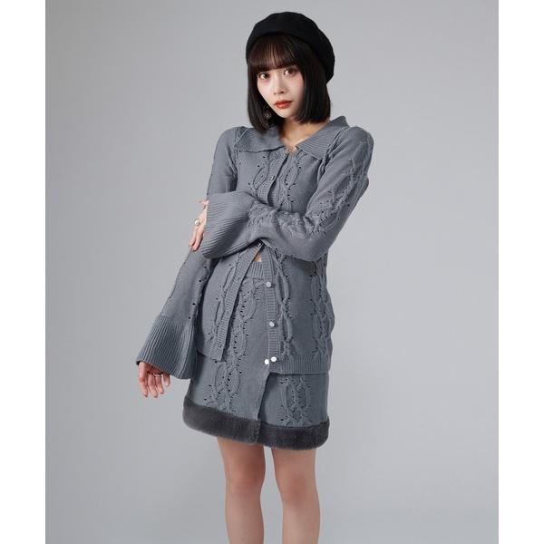 『タイムセール実施中』参考価格：8，800円発売時期：2024年09月コンディション：B（目立つ使用感なし）使用感が少ない、または気にならないアイテム内側・袖：ほつれウエスト：毛玉参考商品名：Cable Design Knit setup ...