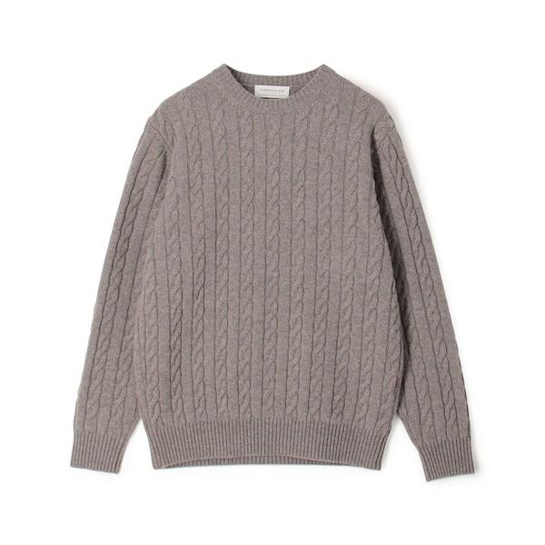 セーター ニット ケーブル TOMORROWLAND tricot スーパーファインラムウール ケーブルニット メンズ