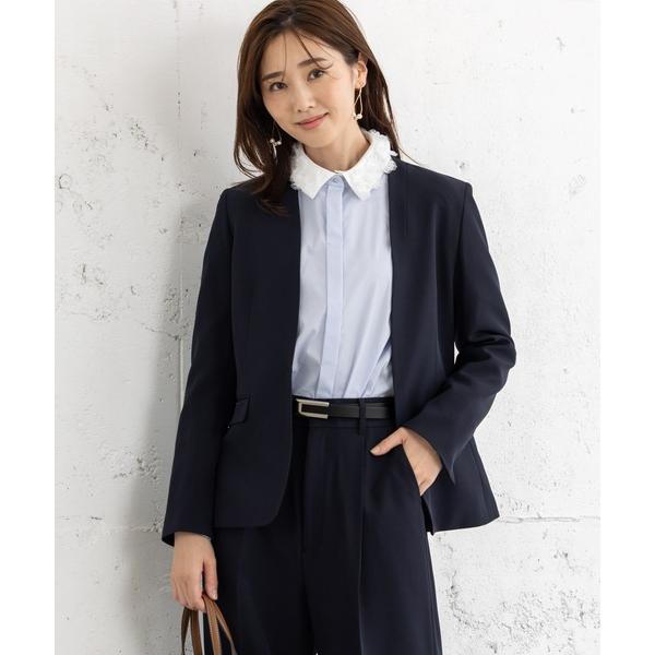 『タイムセール実施中』ZOZO問い合わせ番号:100817646ショップ:ROBE FAMILLE，ローブファミーユブランド:MAISONCOMFY ，メゾンコンフィ商品名:【洗えて動けるスーツ】カラーレスジャケット＆ワイドパンツセットカテ...