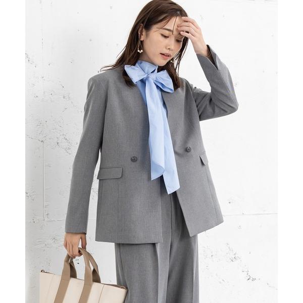 ZOZO問い合わせ番号:100817647ショップ:ROBE FAMILLE，ローブファミーユブランド:MAISONCOMFY ，メゾンコンフィ商品名:【洗えて動けるスーツ】ダブルジャケット＆ワイドパンツセットカテゴリ:フォーマルスーツ/小...