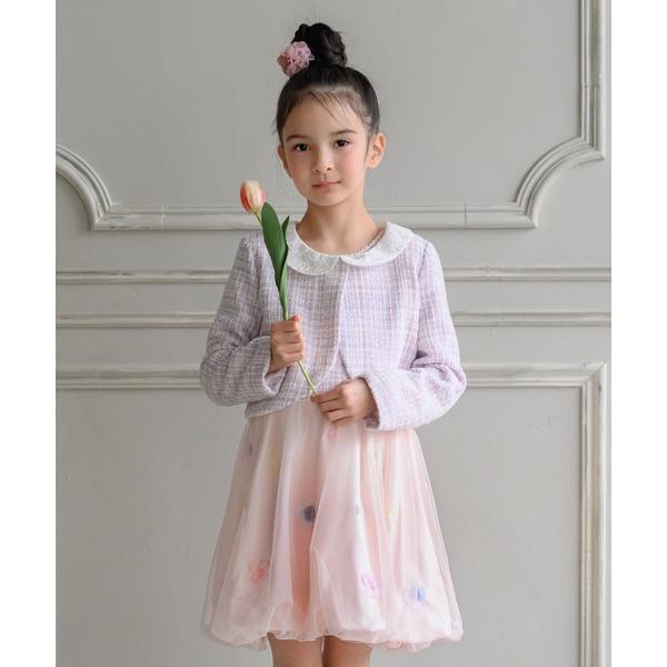 ZOZO問い合わせ番号:100819680ショップ:panpantutu，パンパンチュチュブランド:panpantutu，パンパンチュチュ商品名:お花とリボンのフォーマルセットアップ(2点セット)カテゴリ:フォーマルスーツ/小物>スー...