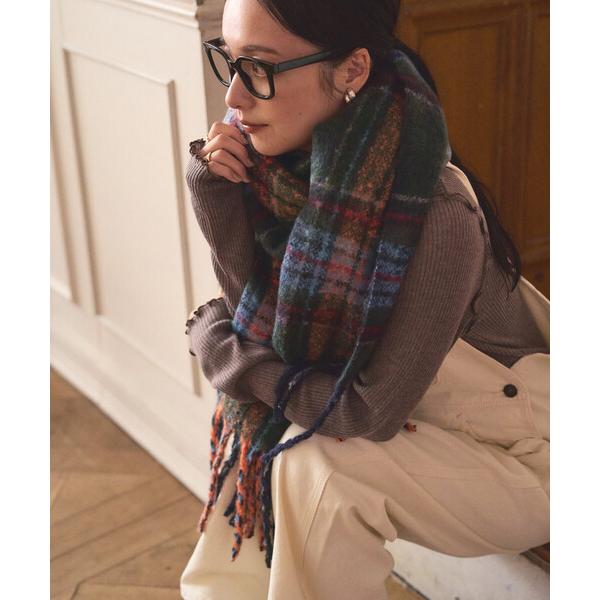 『タイムセール実施中』ZOZO問い合わせ番号:100894014ショップ:FREAK'S STORE，フリークスストアブランド:FREAK'S STORE，フリークスストア商品名:ブークレ チェック マフラーカテゴリ:ファッション雑貨&gt...