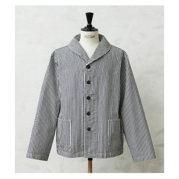 カバーオール WP1127 ヒッコリーショールカラージャケット メンズ レディース