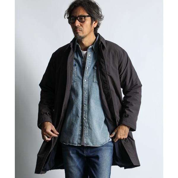 ステンカラーコート コート WATER-REPELLENT BAL COLLAR COAT：撥水 中綿 ステンカラーコート メンズ