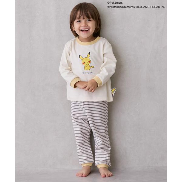 『セール実施中』ZOZO問い合わせ番号:100928588ショップ:petit main，プティマインブランド:petit main，プティマイン商品名:【モンポケ】スムースパジャマカテゴリ:ルームウェア>ルームウェア/パジャマブラン...