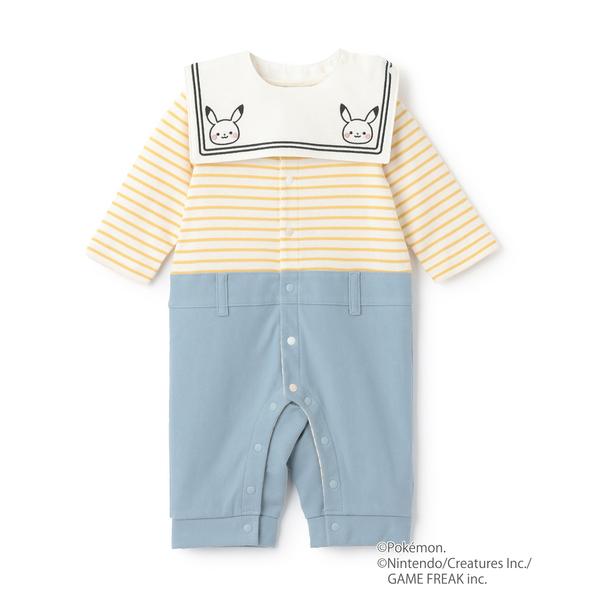 『セール実施中』※このアイテムは返品・交換対象外商品です。ZOZO問い合わせ番号:100928591ショップ:petit main，プティマインブランド:petit main，プティマイン商品名:【モンポケ】セーラーカバーオールカテゴリ:マ...