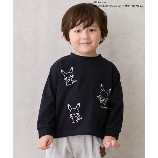 『セール実施中』ZOZO問い合わせ番号:100928598ショップ:petit main，プティマインブランド:petit main，プティマイン商品名:【モンポケ】刺しゅう長袖Tカテゴリ:トップス>Tシャツ/カットソーブランド品番:...