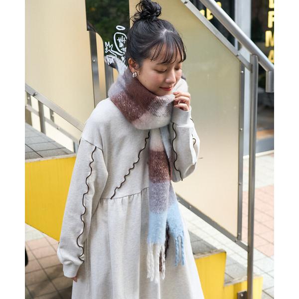 『タイムセール実施中』ZOZO問い合わせ番号:100928745ショップ:FREAK'S STORE，フリークスストアブランド:FREAK'S STORE，フリークスストア商品名:ボリューム チェック フリンジマフラーカテゴリ:ファッション...