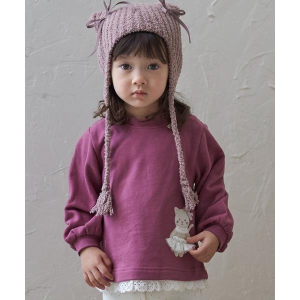 『セール実施中』ZOZO問い合わせ番号:100974624ショップ:petit main，プティマインブランド:petit main，プティマイン商品名:アニマルモチーフアップリケトレーナーカテゴリ:トップス>スウェットブランド品番:...